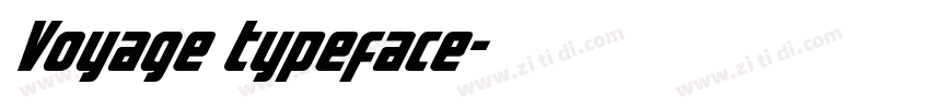 Voyage typeface字体转换